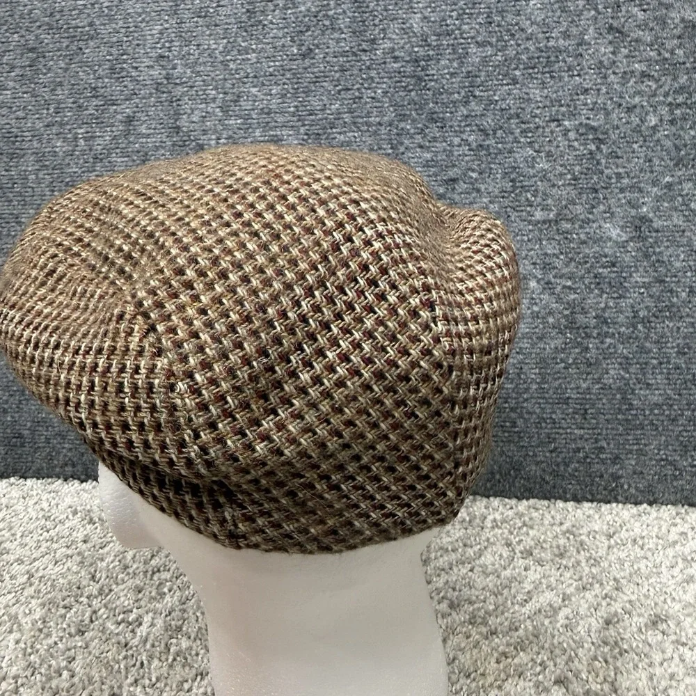 Vintage Stetson flat cap hat tweed Men's size Medium‎ USA (for restoration)